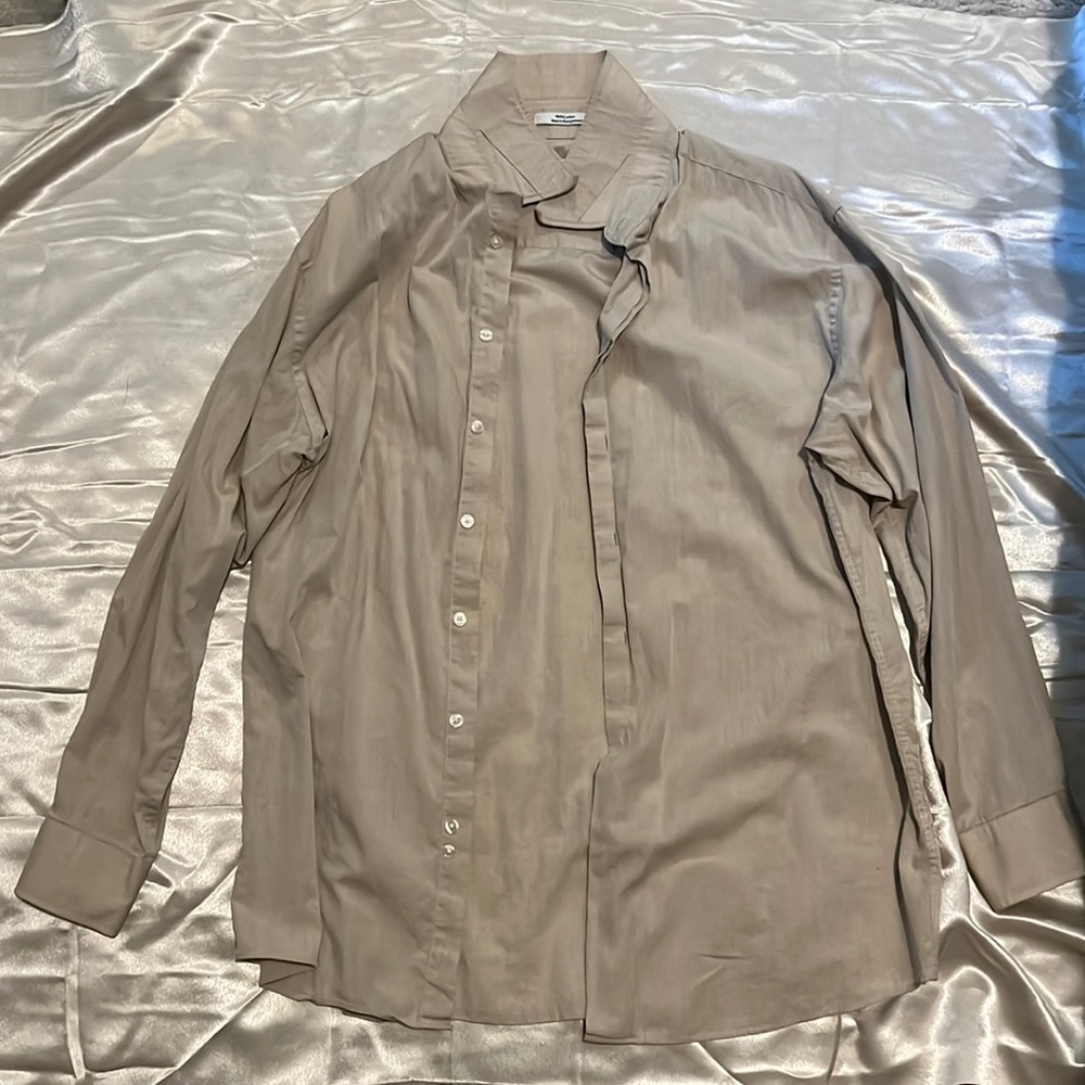 Beige Calvin Klein Button Down